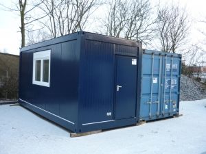 Bürocontainer: Eingang